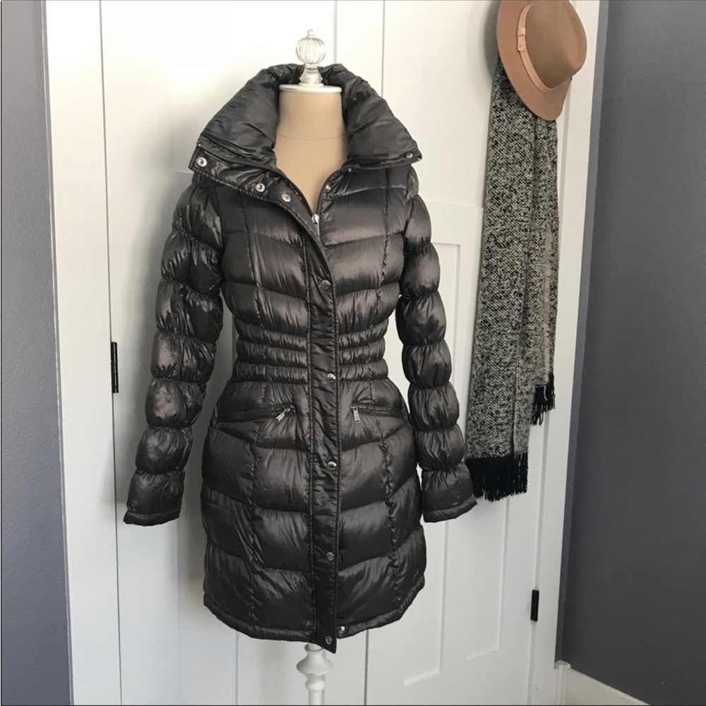 Michael Kors packable grey puffer coat sz small
